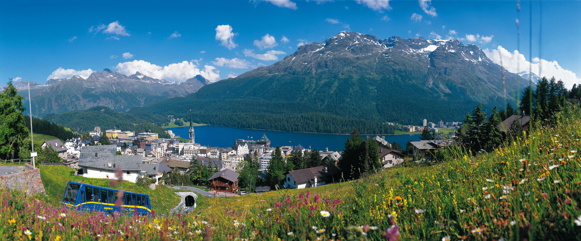 Švicarske alpe in ledeniški vlak