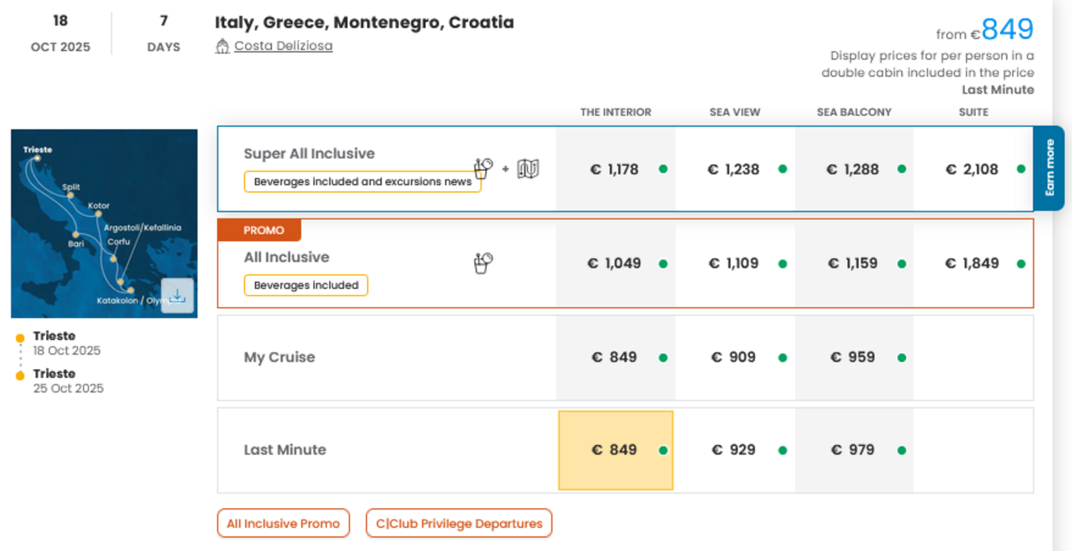 LAST MINUTE (ponudba se spreminja glede na povpraševanje)