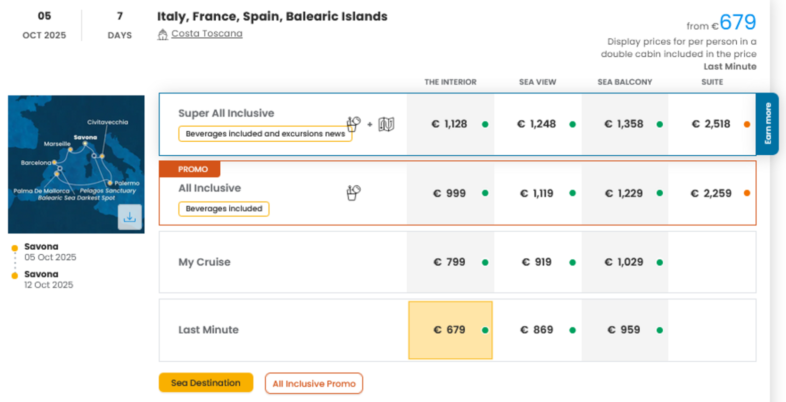 LAST MINUTE (ponudba se spreminja glede na povpraševanje)
