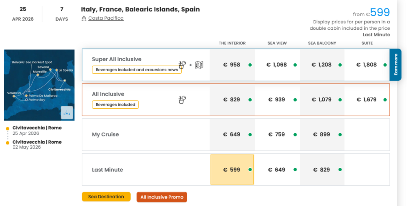 COSTA - LAST MINUTE na dan 04.03.2026
