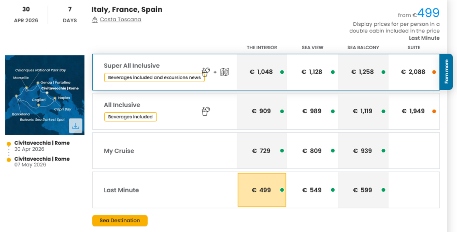 COSTA - LAST MINUTE na dan 27.03.2026