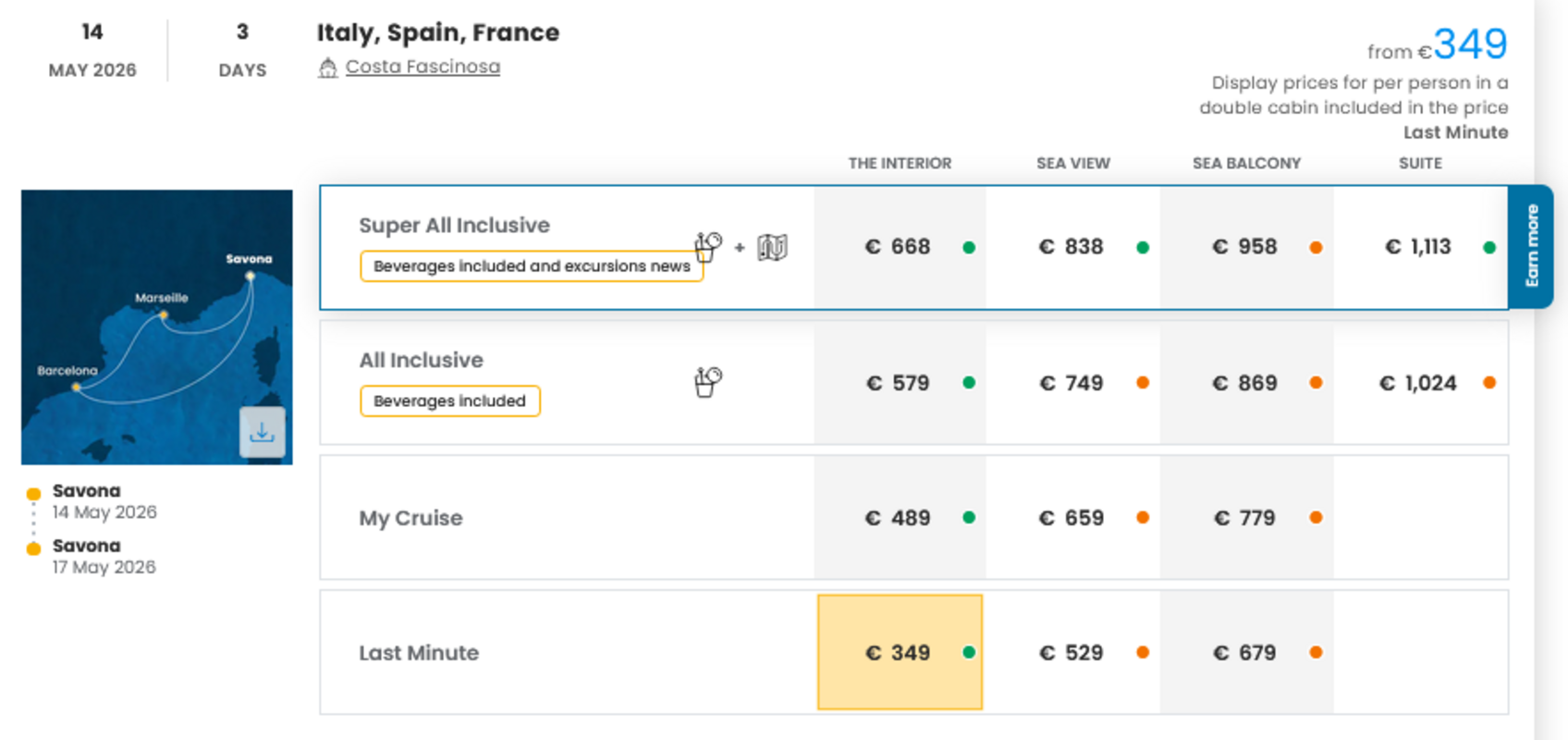 COSTA - LAST MINUTE na dan 27.03.2026