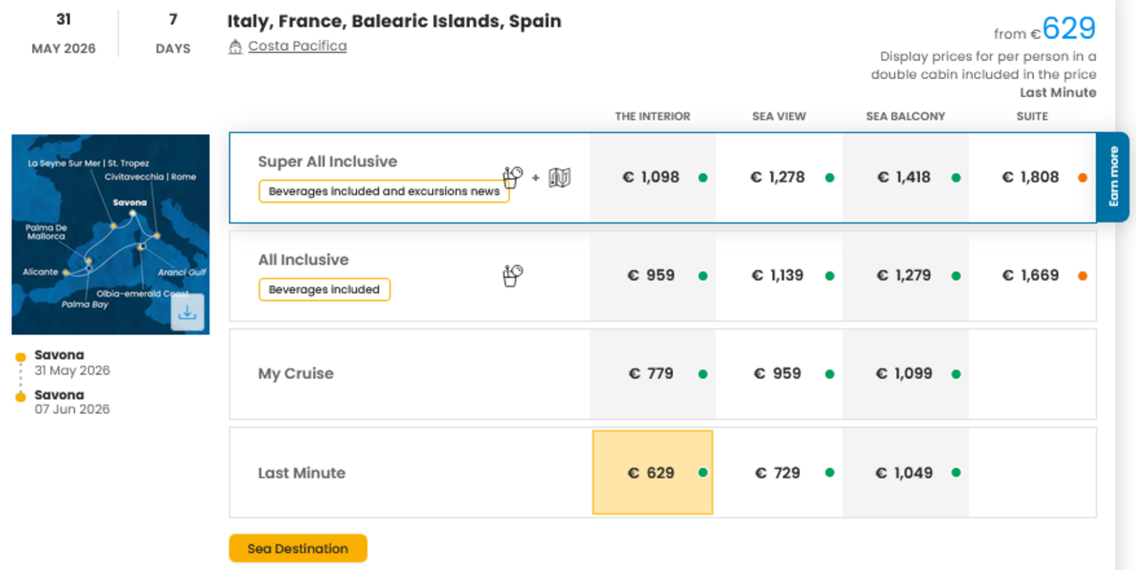 COSTA - LAST MINUTE na dan 27.03.2026