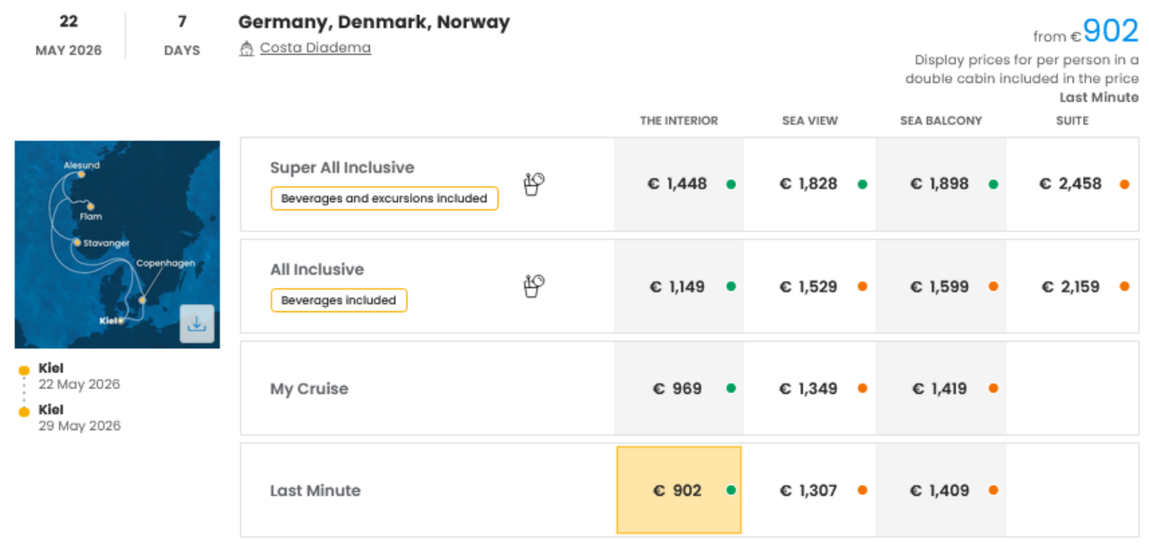 COSTA - LAST MINUTE na dan 27.03.2026