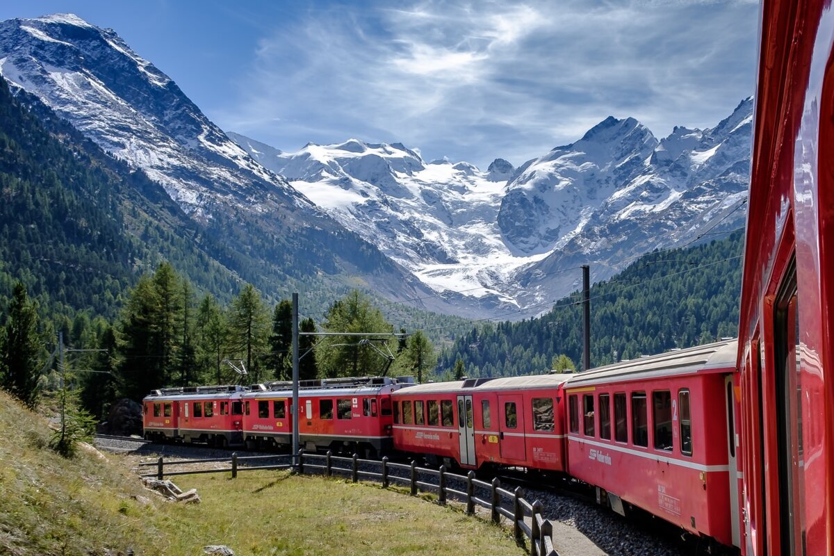 Bernina ekspres, Brescia, jezero Iseo in Švica