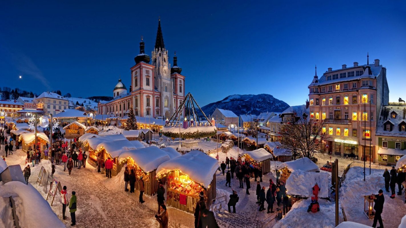 Predbožični Mariazell in svetlobni park Lumagica